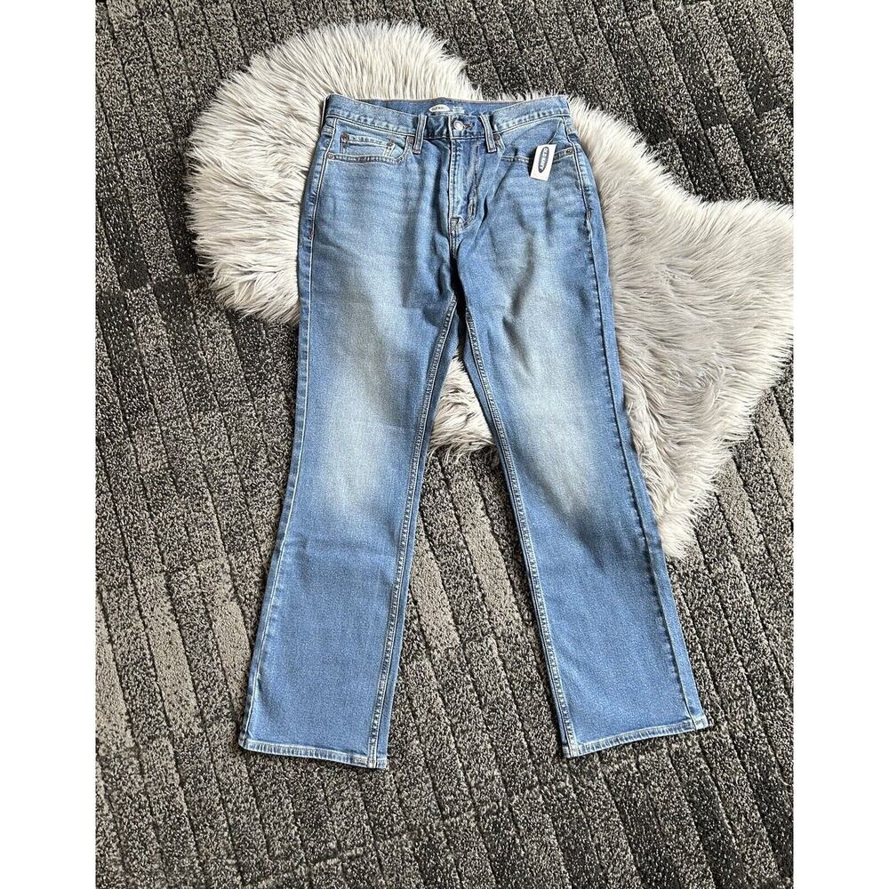 Old Navy Jeans Mens 30x30 Blue Denim Bootcut Flex Tough Jeans NWT